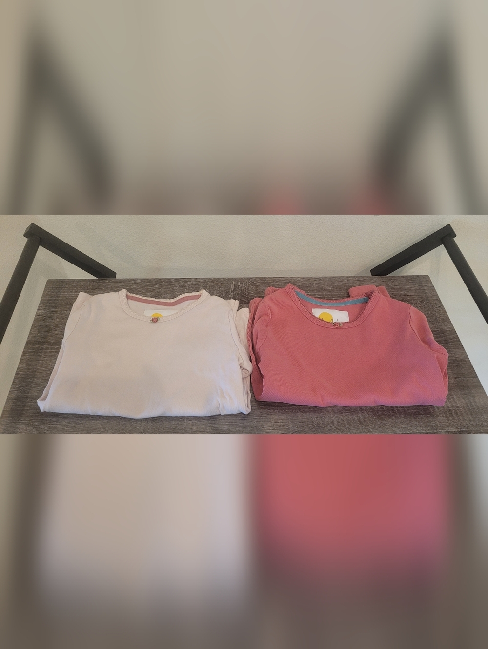 Mini Boden Girls Long-Sleeve Tees in Dusty Rose & Pink - Picture 10 of 10